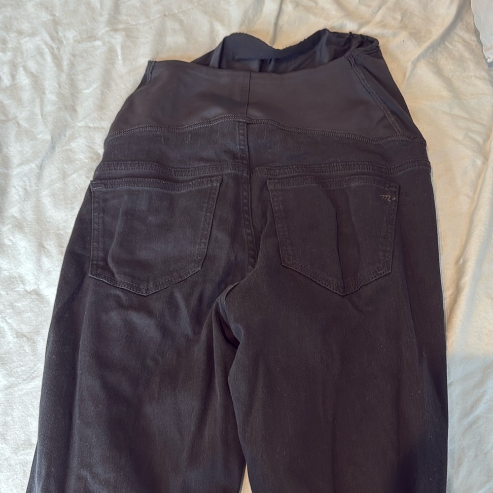 Madewell maternity skinny jeans black size 26